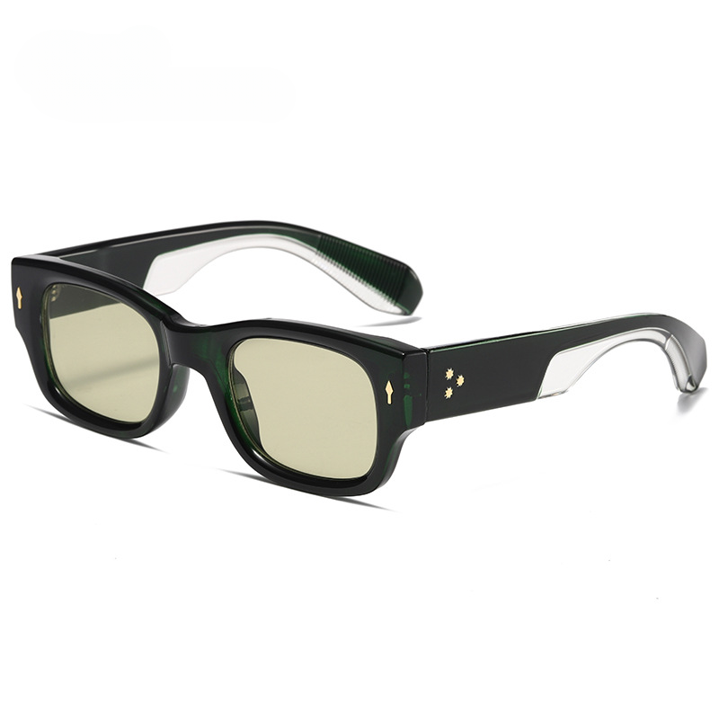 Gafas de sol de PC de espejo ancho de marco estrecho al por mayor